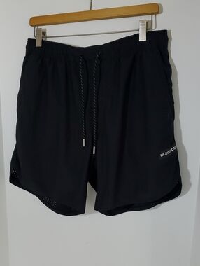 Legends Black Men's Performance Athletic Shorts with Drawstring Size L